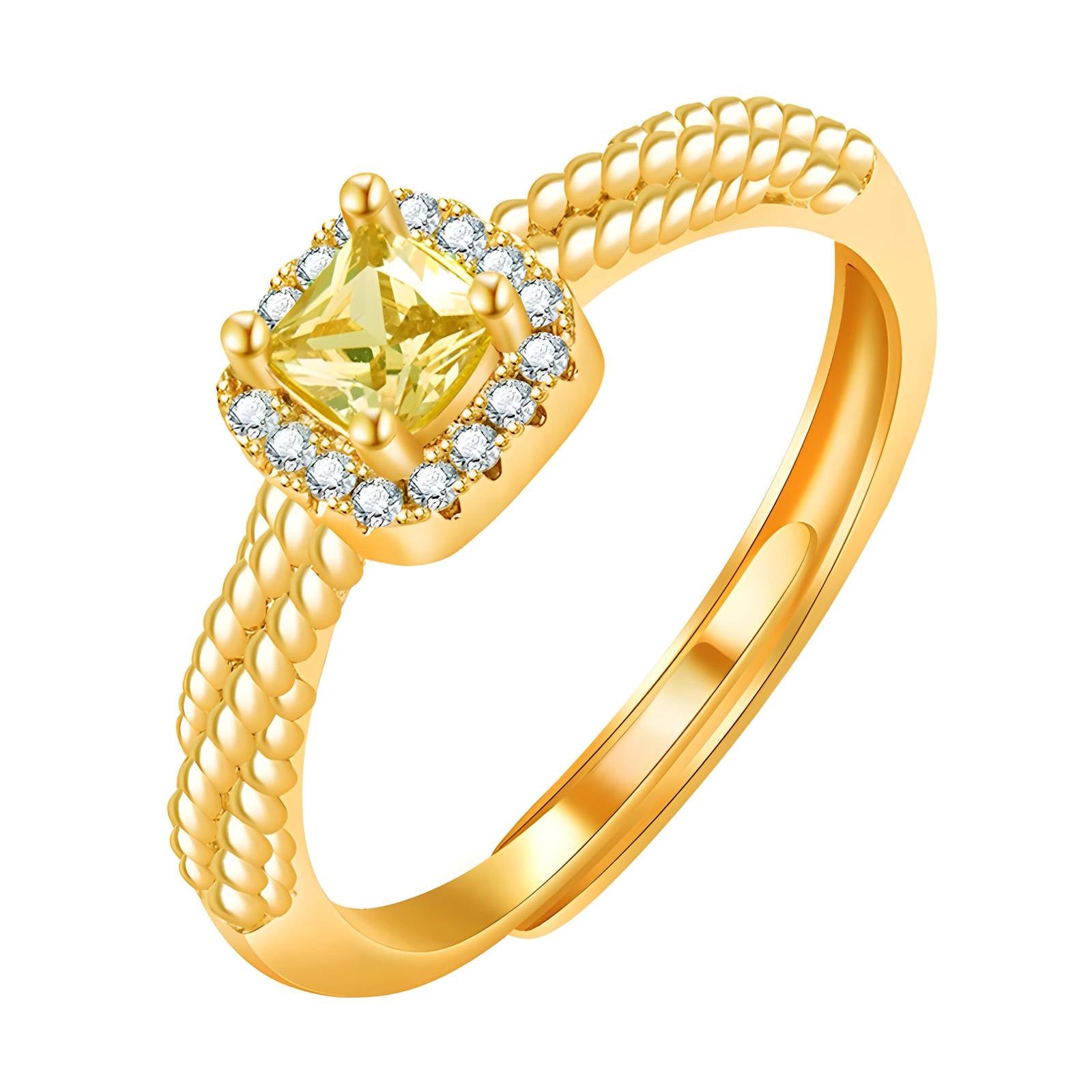 Ring C&C yellow stone