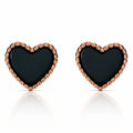 Earrings Be my Valentine black